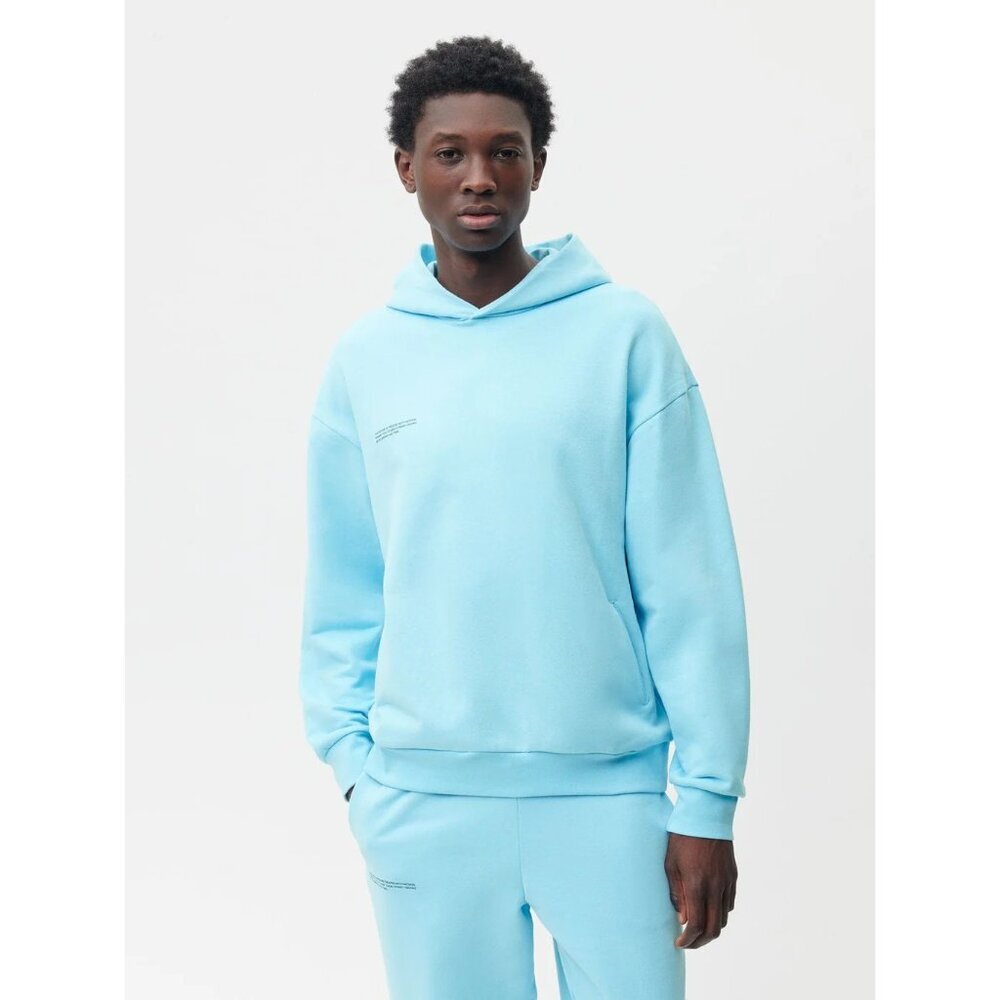 Pangaia Men's 365 Midweight Pullover Hoodie Celestial Blue XL Organic Cotton